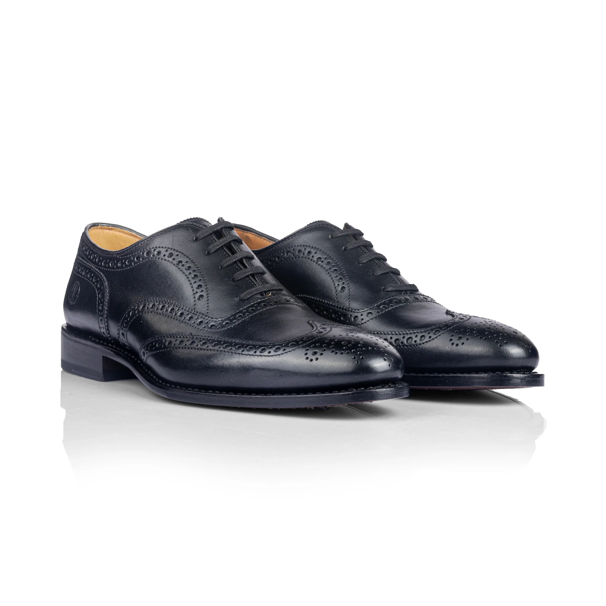 Hamilton Brogue Oxford (Piano Black) - Image 4