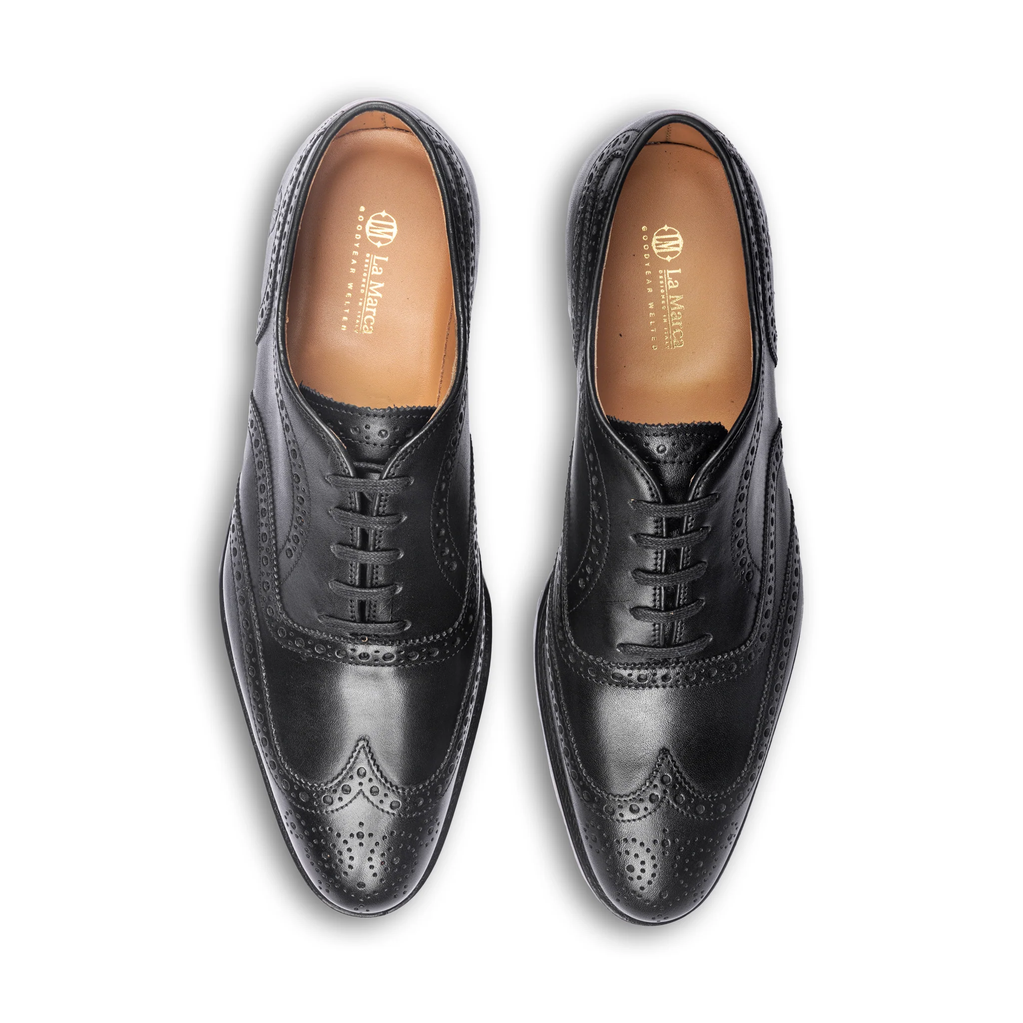 Hamilton Brogue Oxford (Piano Black) - Image 5