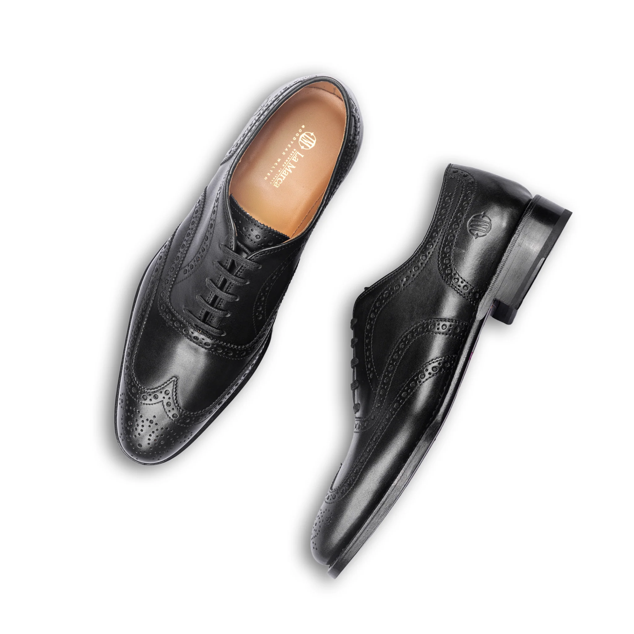 Hamilton Brogue Oxford (Piano Black) - Image 6
