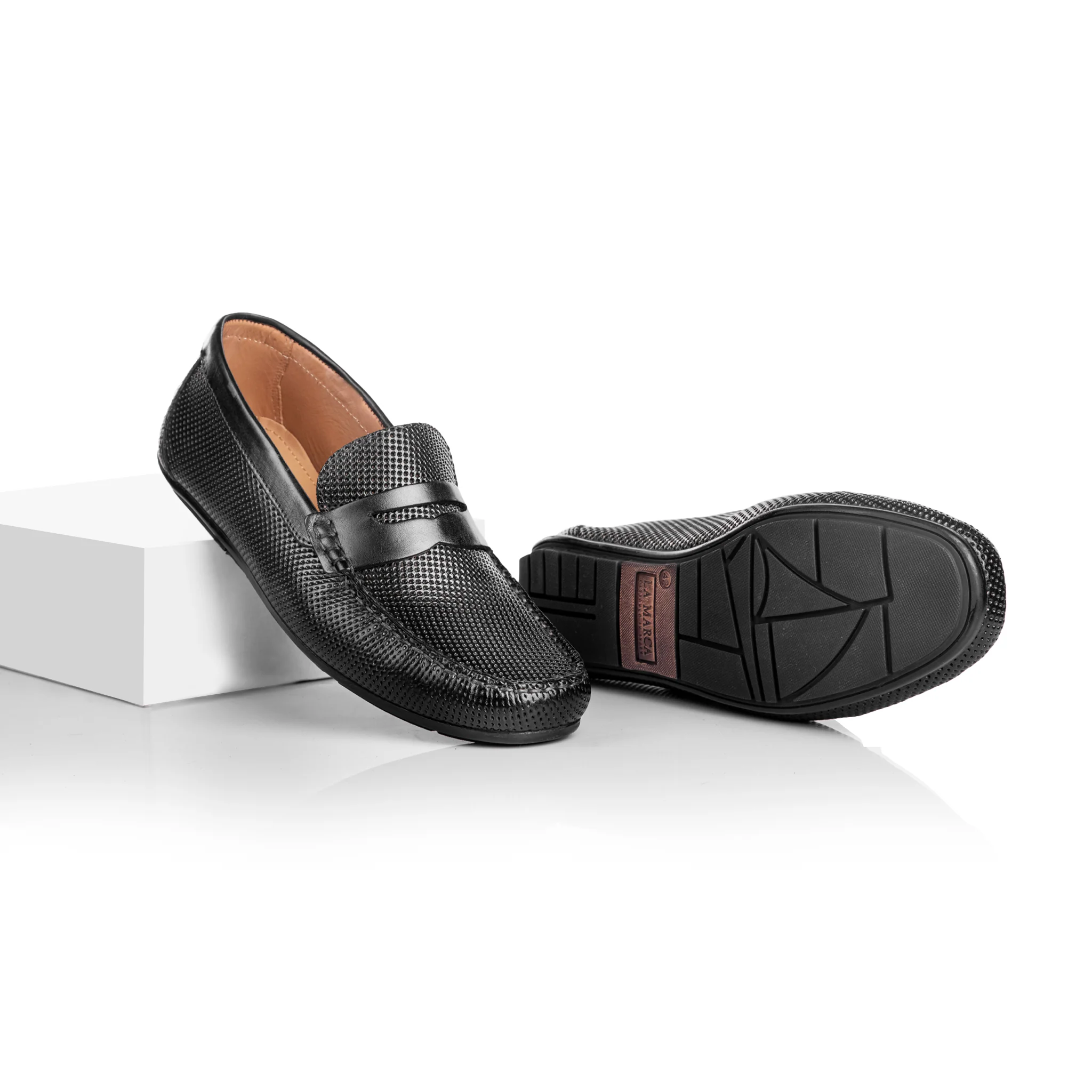 Mason Driving Moccasin (Charcoal Black) - Image 4