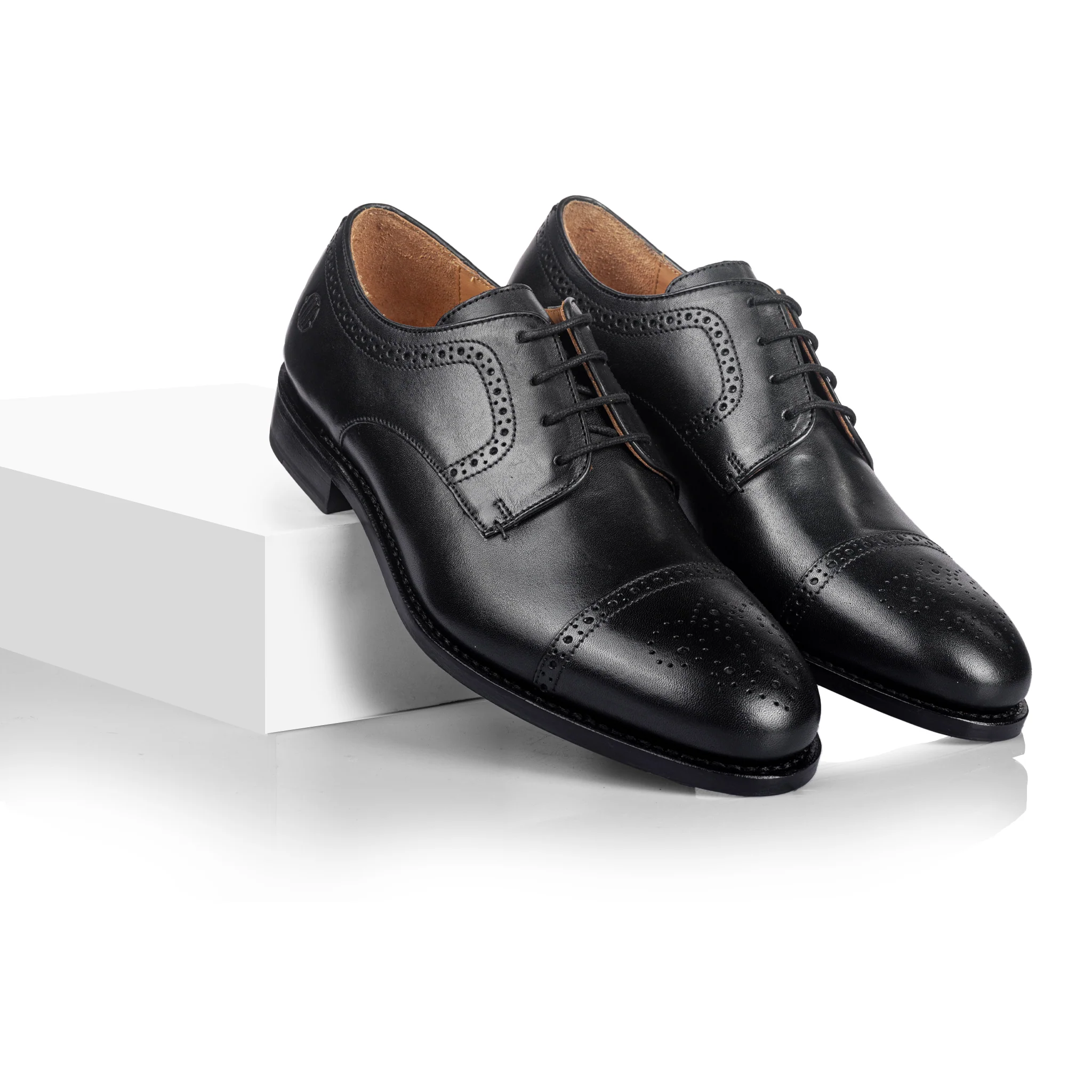 Ricardo Cap Toe Derby (Piano Black) - Image 3