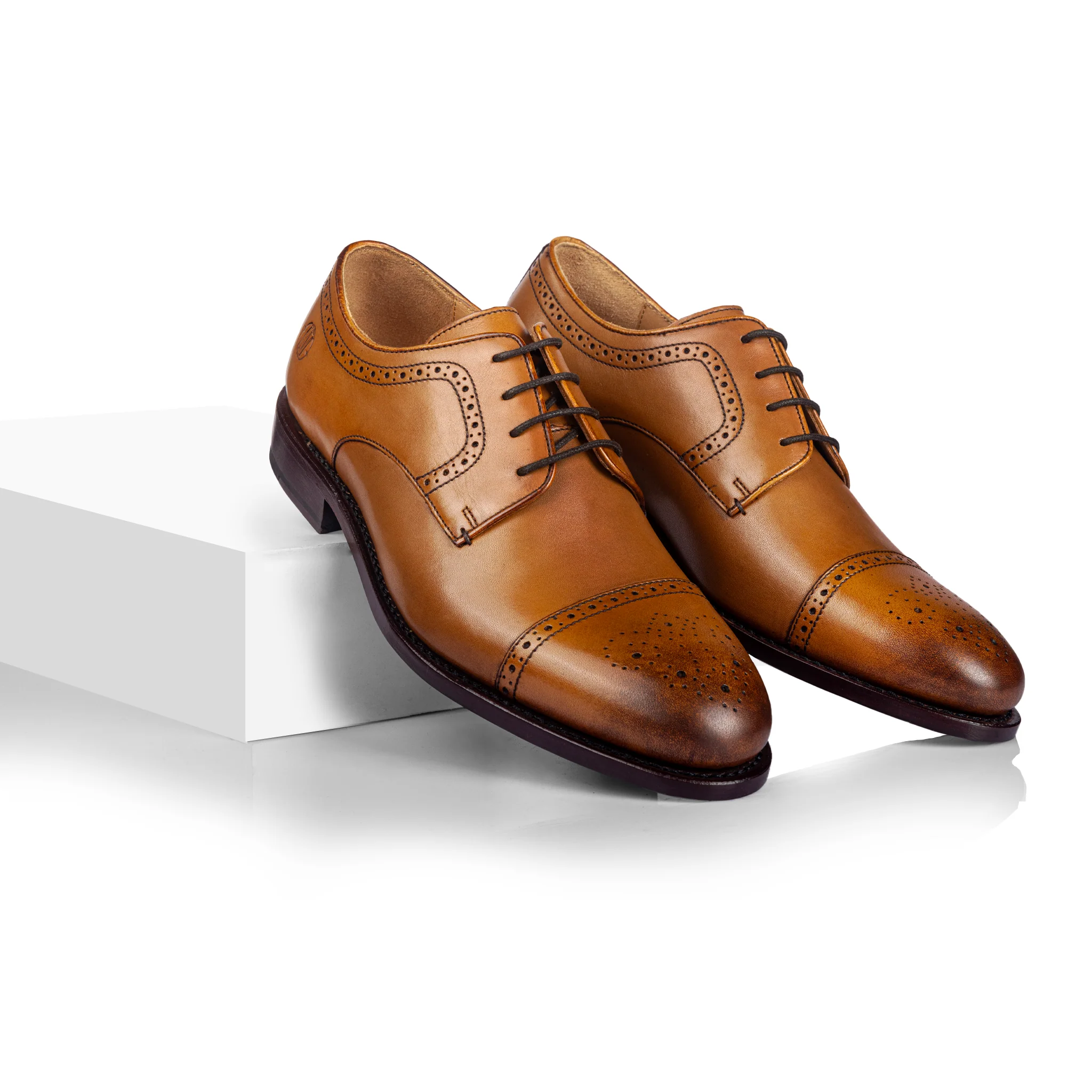 Ricardo Cap Toe Derby (Tan) - Image 3