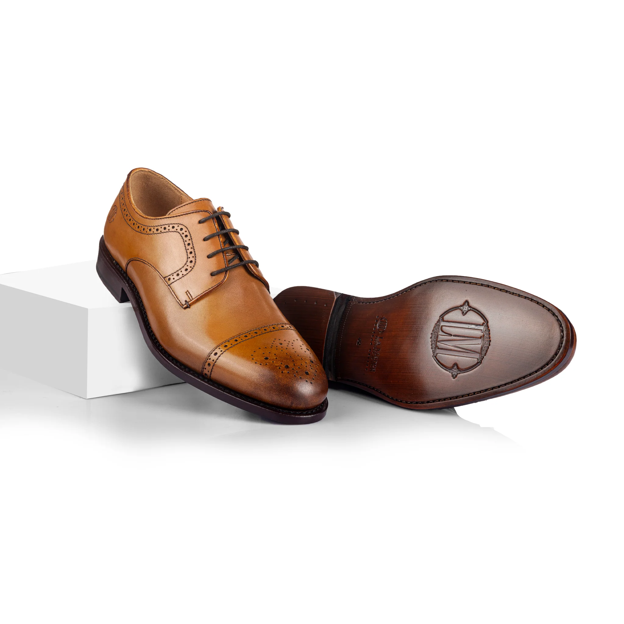 Ricardo Cap Toe Derby (Tan) - Image 4
