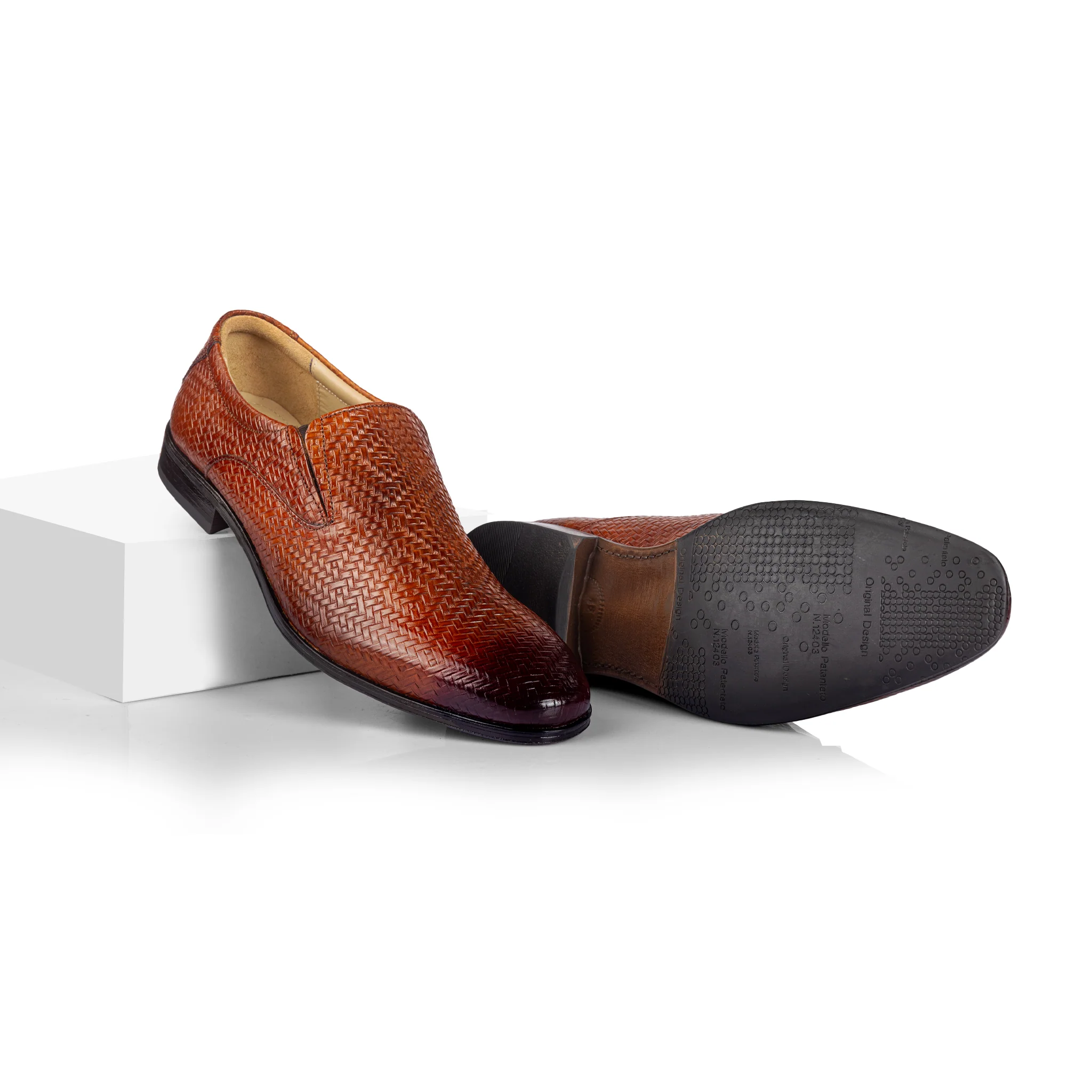 Siena Int. Woven Slipon (Cognac) - Image 4